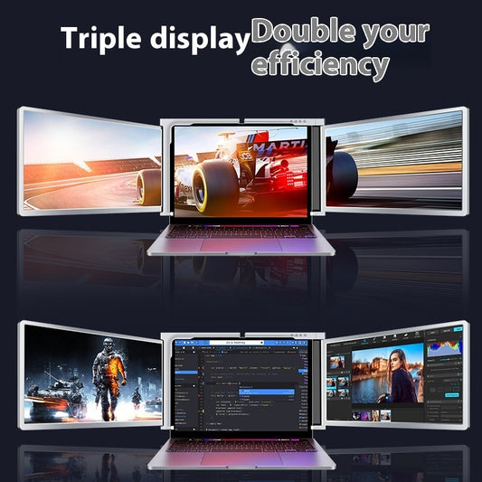Portable Laptop Monitor Dual Screen Extender for Travel & Work